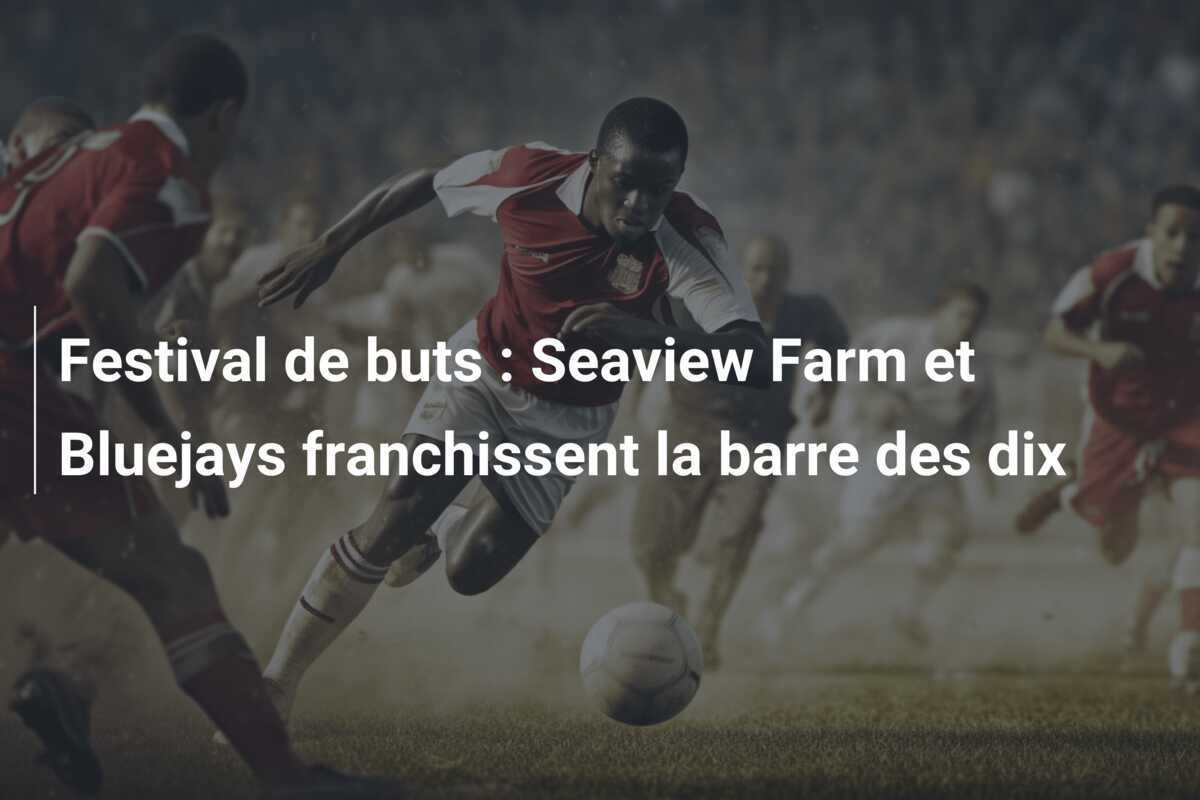 Festival de buts : Seaview Farm et Bluejays franchissent la barre des dix