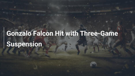Gonzalo Falcon Sospeso per Tre Partite
