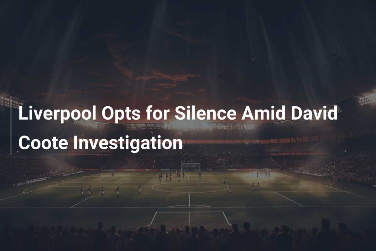Liverpool choose silence over David Coote investigation - News Directory 3