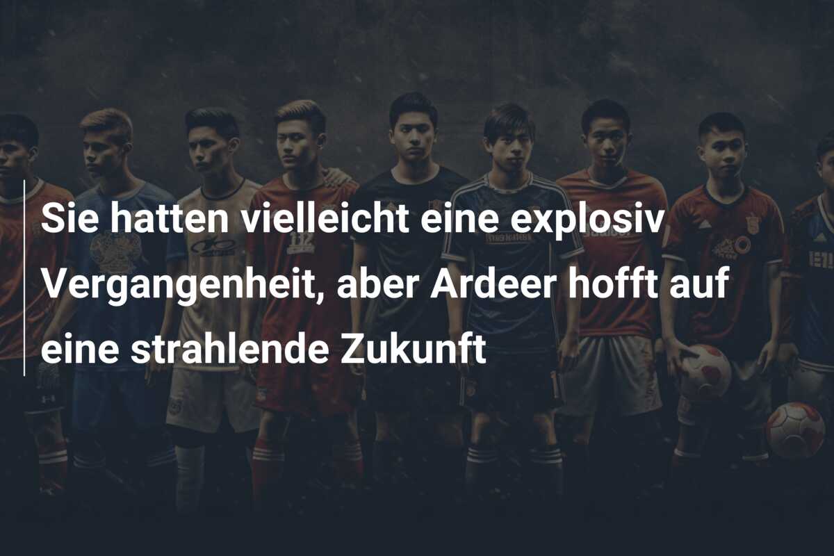 Sie hatten vielleicht eine explosiv Vergangenheit, aber Ardeer hofft auf eine strahlende Zukunft