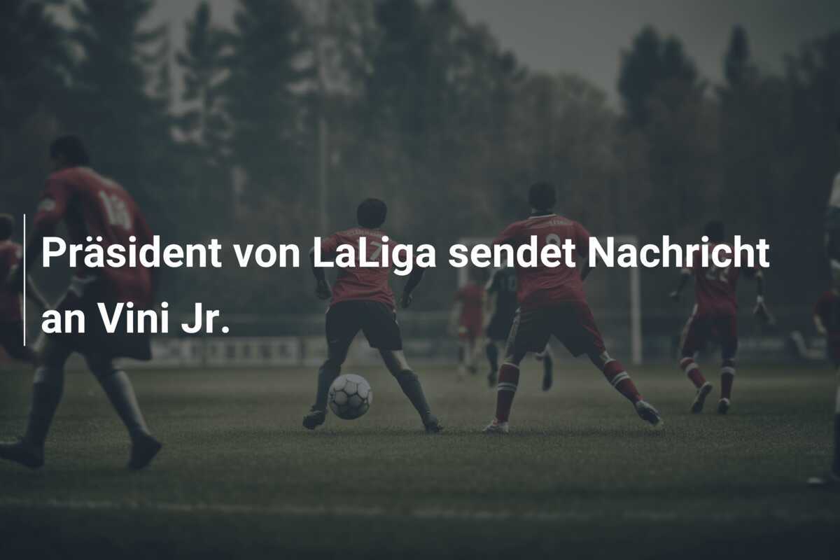 Präsident von LaLiga sendet Nachricht an Vini Jr.