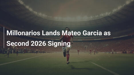 Millonarios ingaggia Mateo Garcia come secondo per il 2026