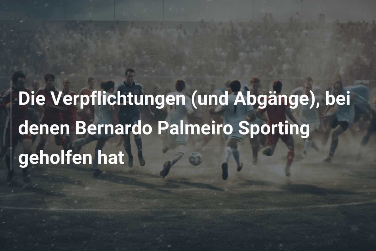 Die Verpflichtungen (und Abgänge), bei denen Bernardo Palmeiro Sporting geholfen hat
