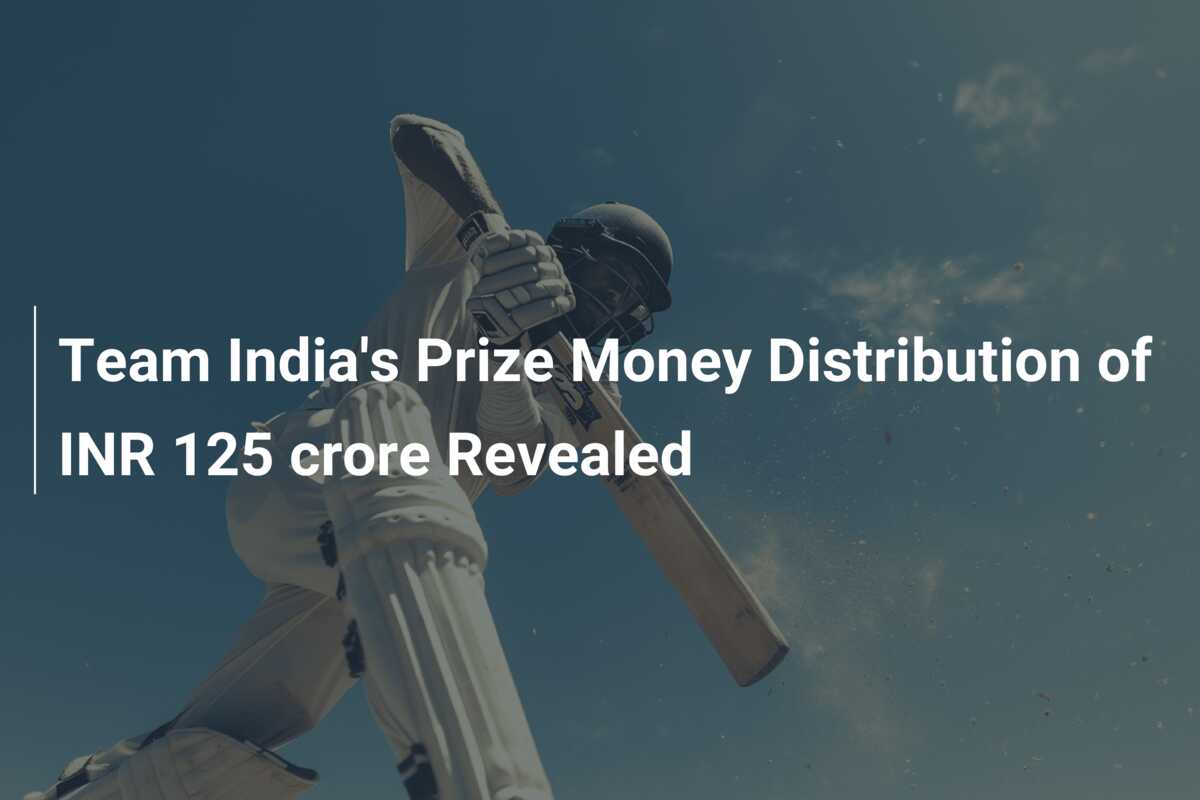 Team India S Prize Money Distribution Of Inr 125 Crore Revealed Team India S Prize Money Distribution Of Inr 125 Crore Revealed