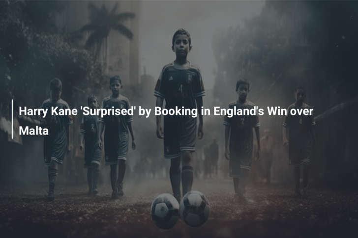 Harry Kane ‘Surprised’ by Booking in England’s Win over Malta