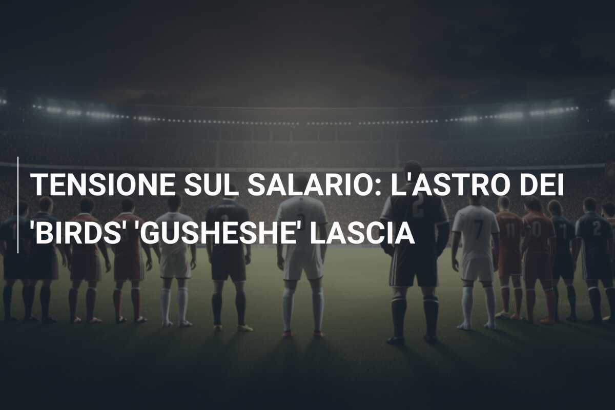 TENSIONE SUL SALARIO: L'ASTRO DEI 'BIRDS' 'GUSHESHE' LASCIA