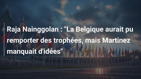 Raja Nainggolan : "La Belgique aurait pu remporter des trophées, mais Martinez manquait d'idées"