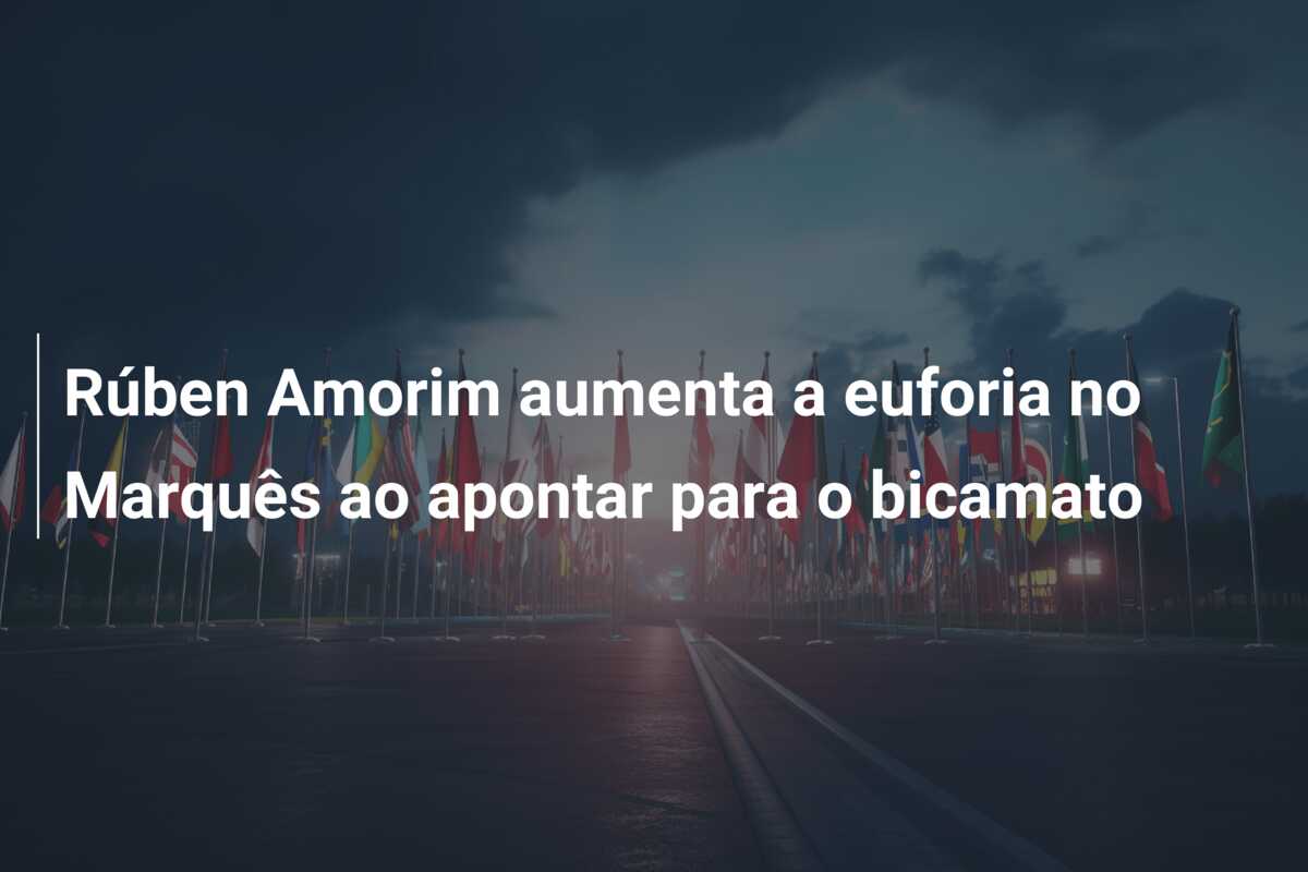 Rúben Amorim aumenta a euforia no Marquês ao apontar para o bicamato