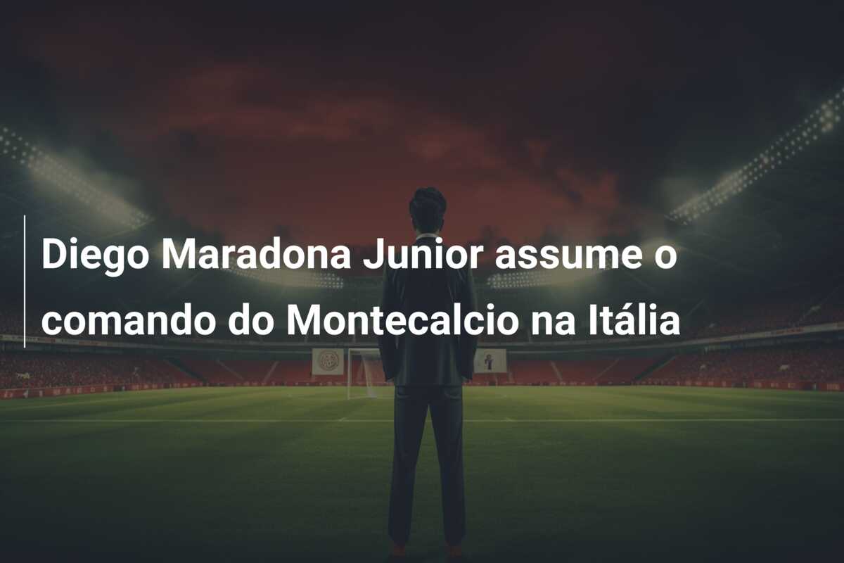 Diego Maradona Junior assume o comando do Montecalcio na Itália