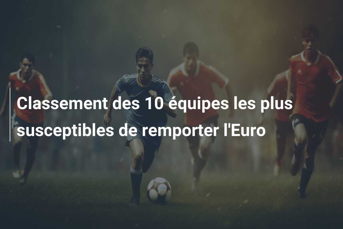 Classement des 10 équipes les plus susceptibles de remporter l’Euro