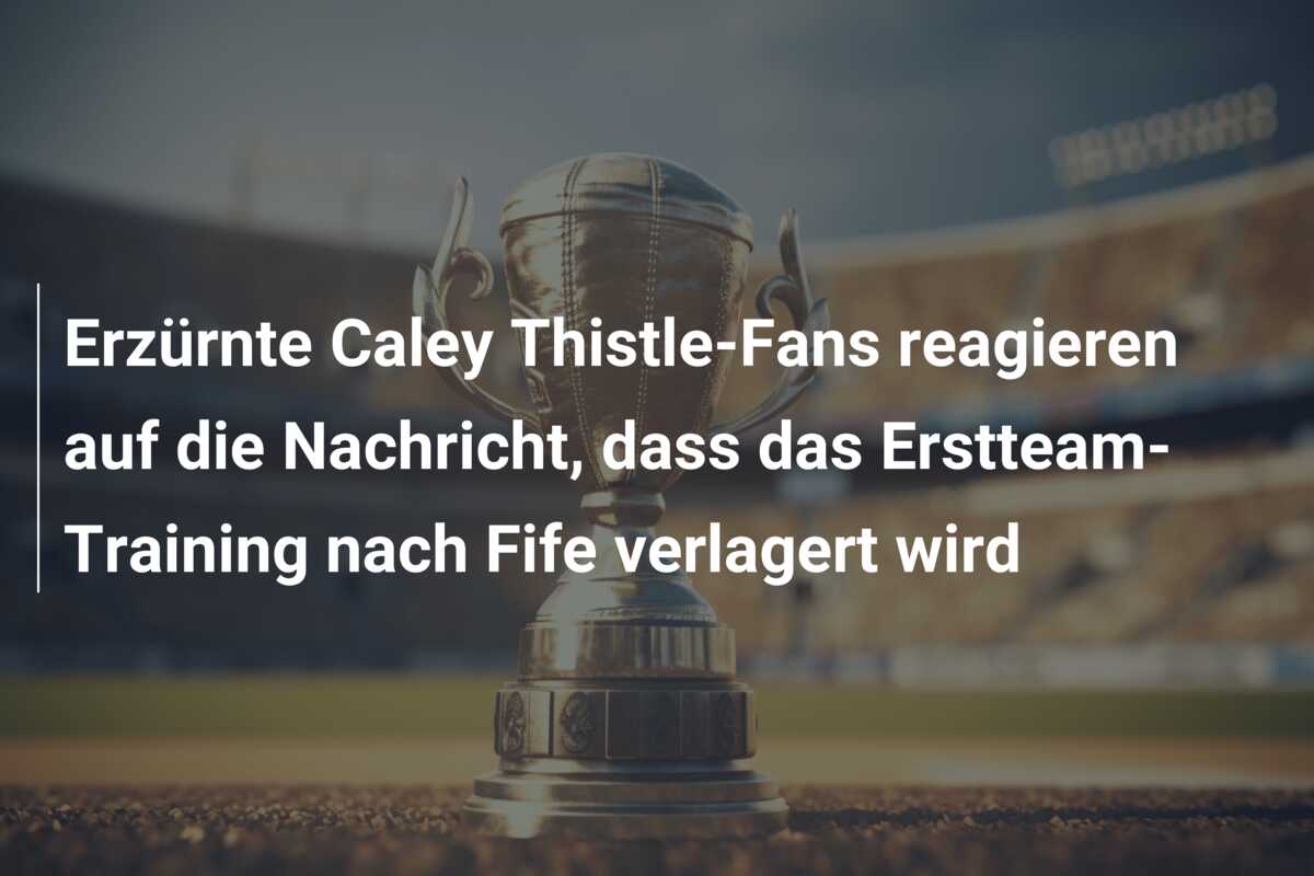 Erzürnte Caley Thistle-Fans reagieren auf die Nachricht, dass das Erstteam-Training nach Fife verlagert wird