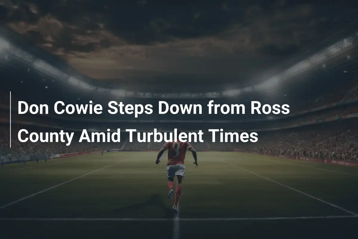 Don Cowie tritt bei Ross County in stürmischen Zeiten zurück