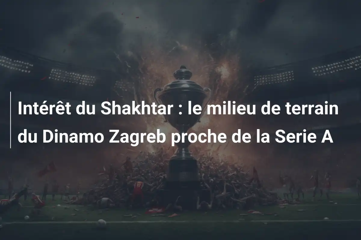 Intérêt du Shakhtar : le milieu de terrain du Dinamo Zagreb proche de la Serie A
