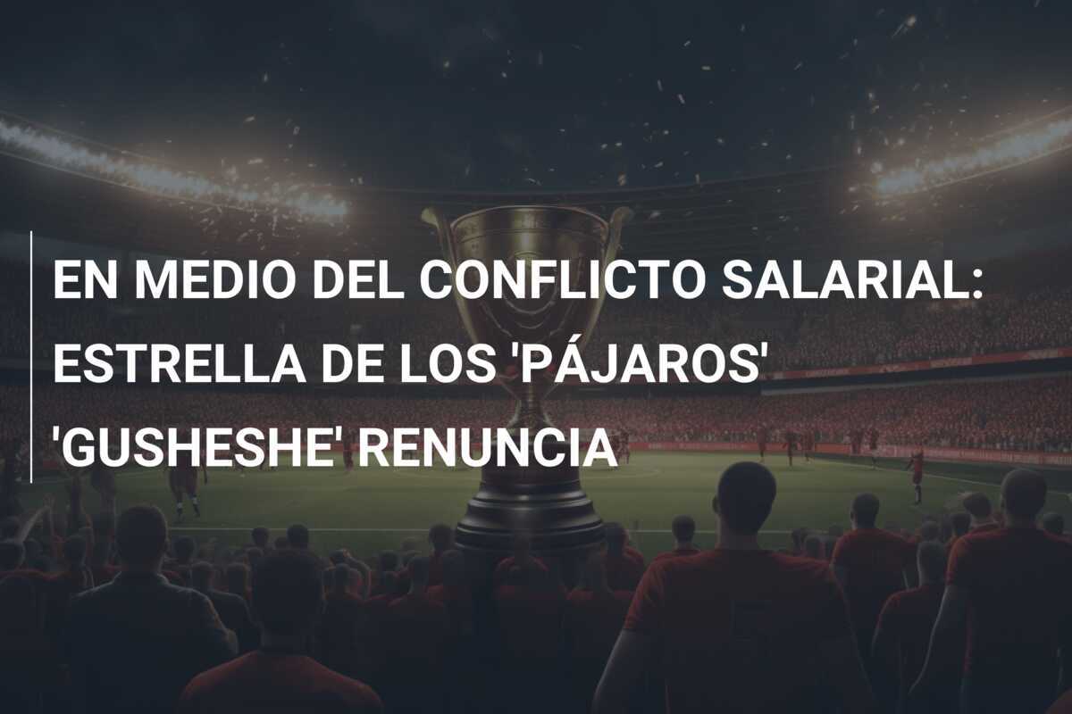 EN MEDIO DEL CONFLICTO SALARIAL: ESTRELLA DE LOS 'PÁJAROS' 'GUSHESHE' RENUNCIA