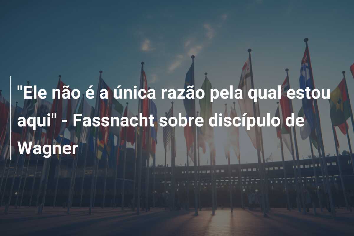 "Ele não é a única razão pela qual estou aqui" - Fassnacht sobre discípulo de Wagner