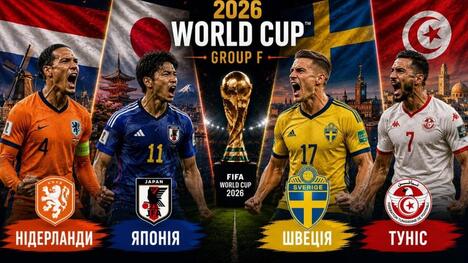 Footboom представляє учасників чемпіонату світу 2026: група F