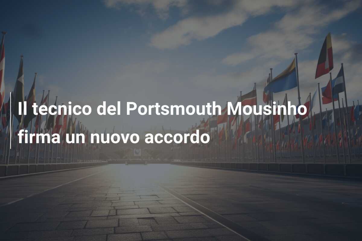 Il tecnico del Portsmouth Mousinho firma un nuovo accordo