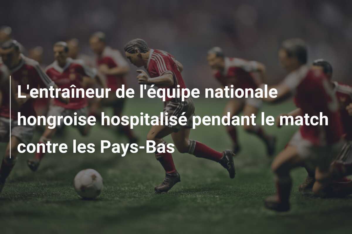 L'entraîneur de l'équipe nationale hongroise hospitalisé pendant le match contre les Pays-Bas