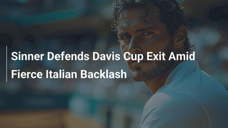 Sinner verteidigt Davis-Cup-Ausstieg vor heftiger italienischer Kritik