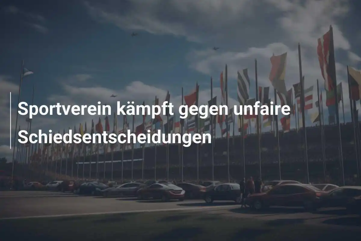 Sportverein kämpft gegen unfaire Schiedsentscheidungen