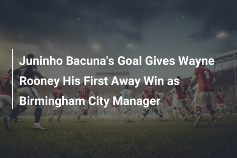 Cardiff City 0-1 Birmingham City: Juninho Bacuna gives Wayne