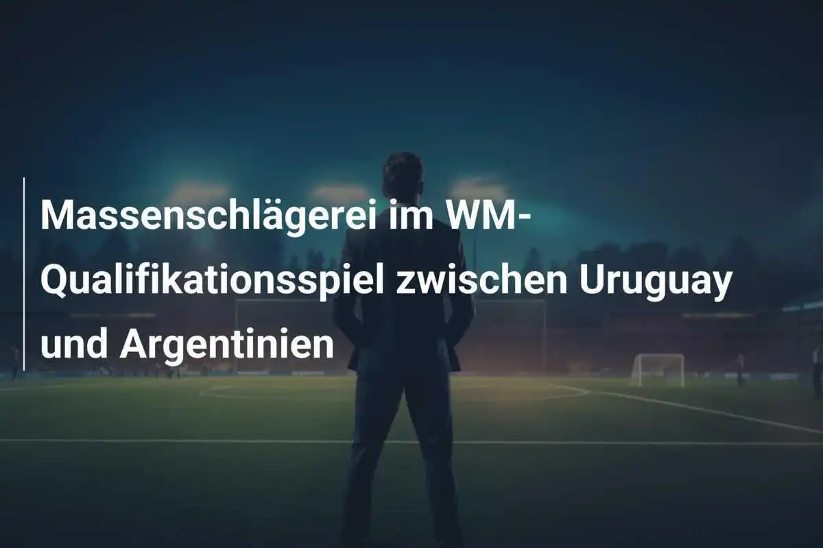 Massenschlägerei im WM-Qualifikationsspiel zwischen Uruguay und Argentinien