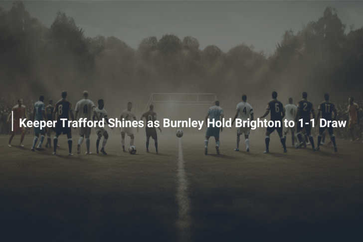 Keeper Trafford the hero as struggling Burnley draw 1-1 at Brighton