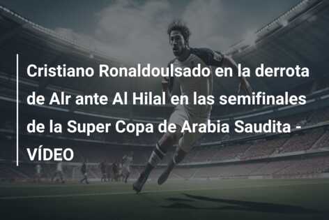 Cristiano Ronaldoulsado en la derrota de Alr ante Al Hilal en las semifinales de la Super Copa de Arabia Saudita – VÍDEO