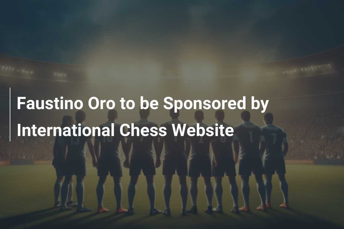 Faustino Oro será patrocinado por plataforma internacional de ajedrez