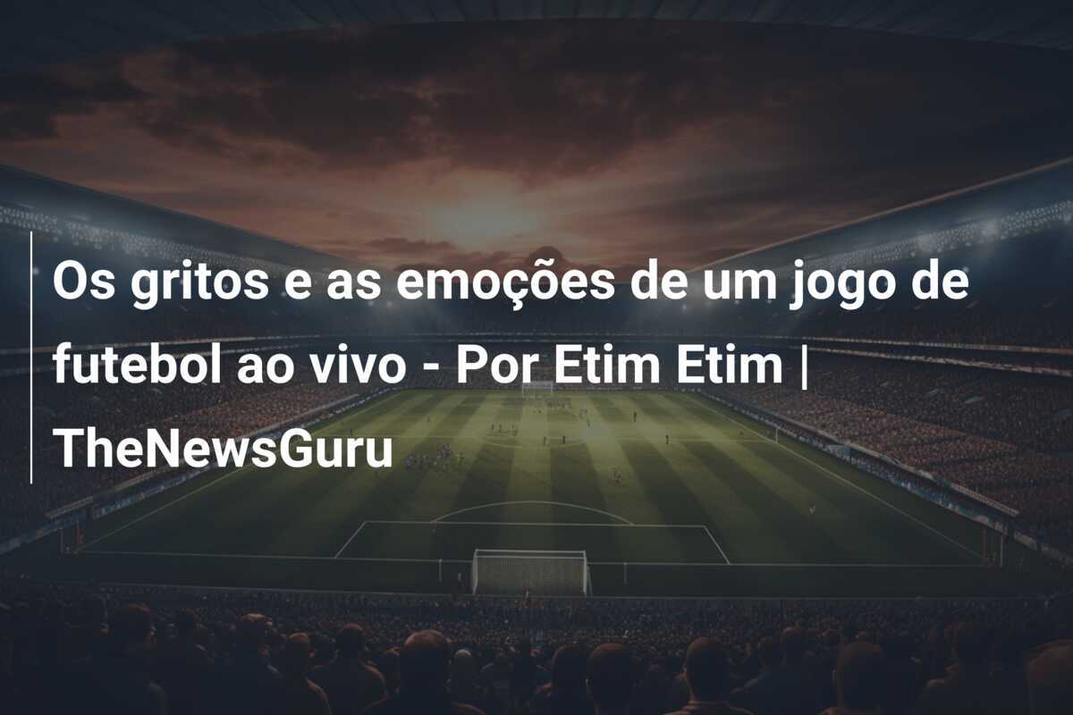 Os gritos e as emoções de um jogo de futebol ao vivo - Por Etim Etim | TheNewsGuru