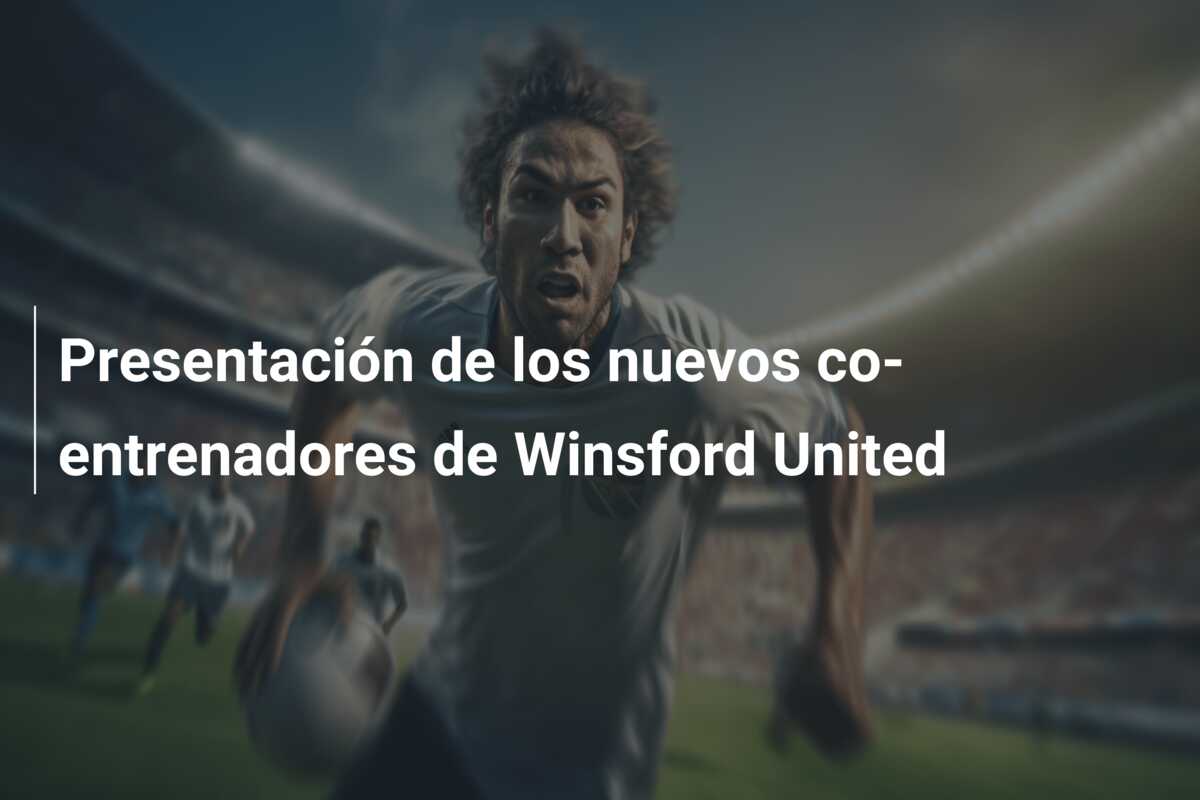 Presentación de los nuevos co-entrenadores de Winsford United