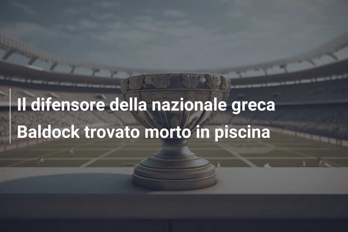 Il difensore della nazionale greca Baldock trovato morto in piscina