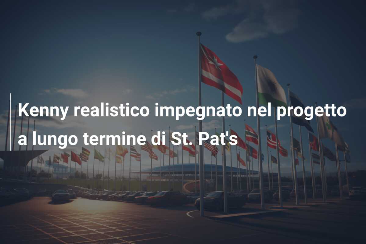 Kenny realistico impegnato nel progetto a lungo termine di St. Pat’s