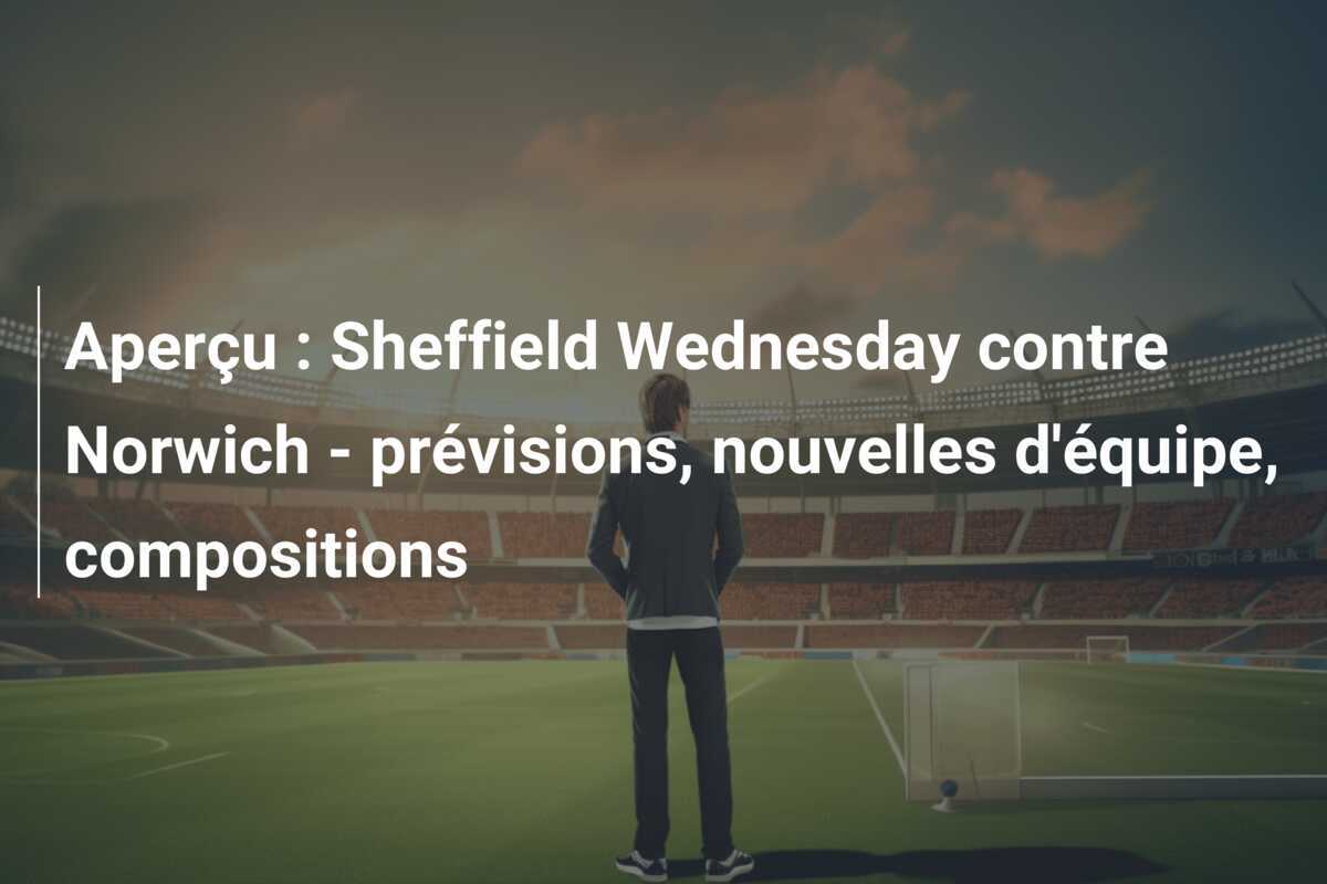 Aperçu : Sheffield Wednesday contre Norwich - prévisions, nouvelles d'équipe, compositions