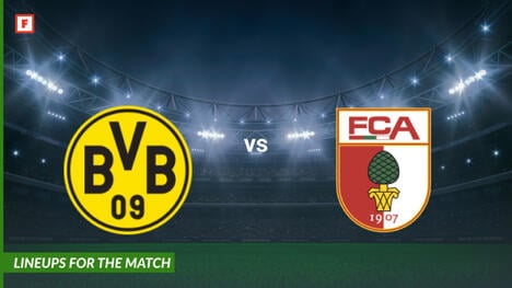 Borussia Dortmund vs FC Augsburg: alineaciones para el partido