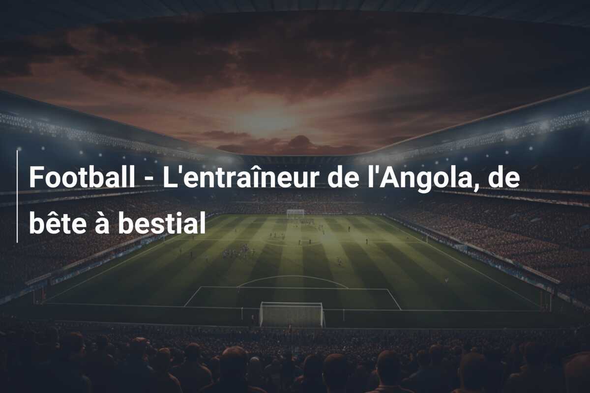 Football - L'entraîneur de l'Angola, de bête à bestial