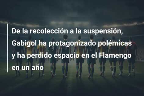 De la recolección a la suspensión, Gabigol ha protagonizado polémicas y ha perdido espacio en el Flamengo en un año