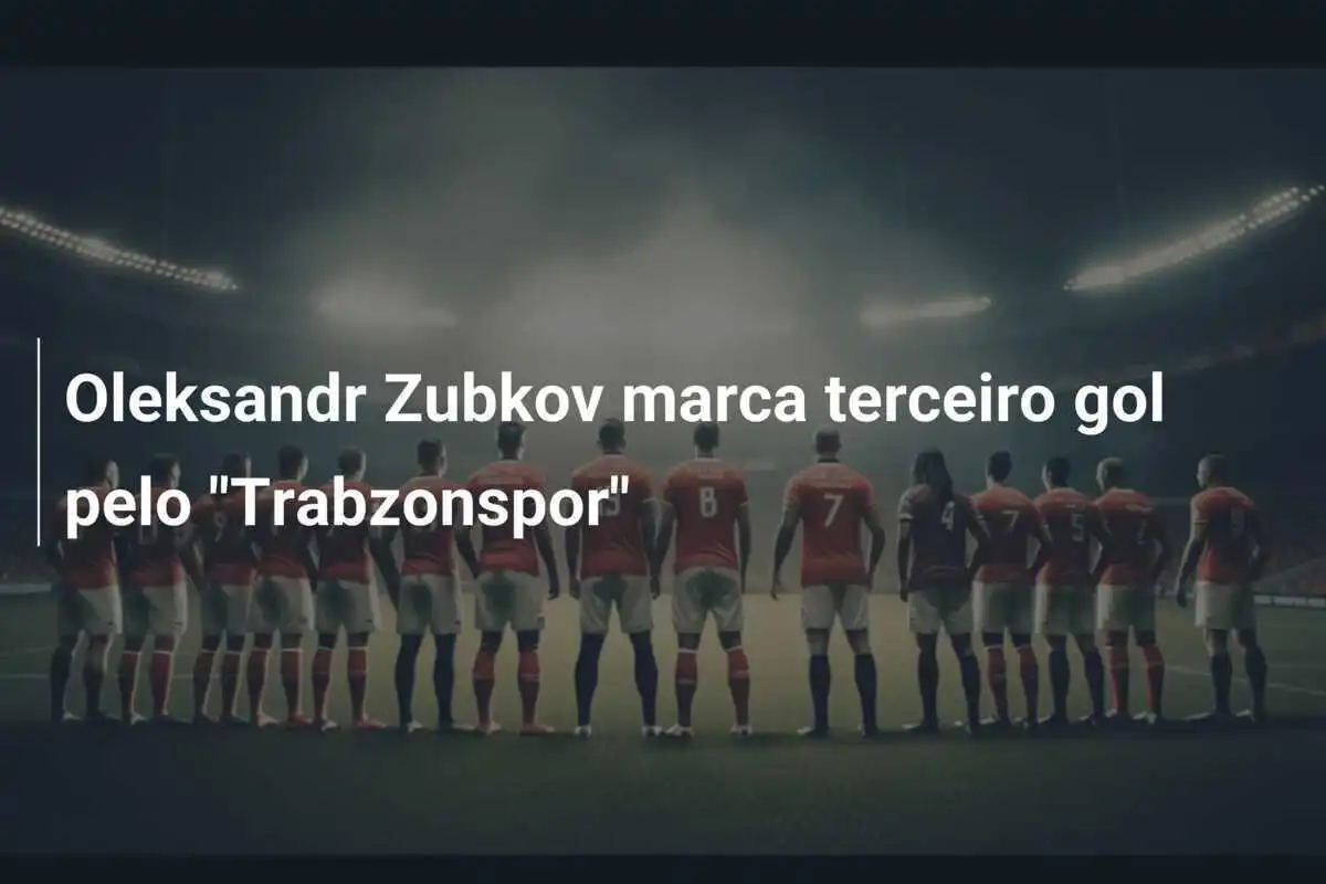 Oleksandr Zubkov marca terceiro gol pelo "Trabzonspor"