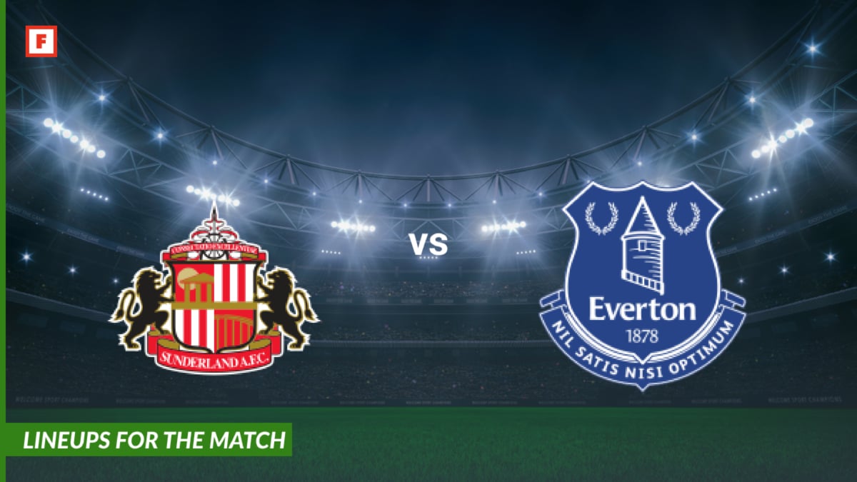 선덜랜드 vs 에버턴 라인업 발표 이미지