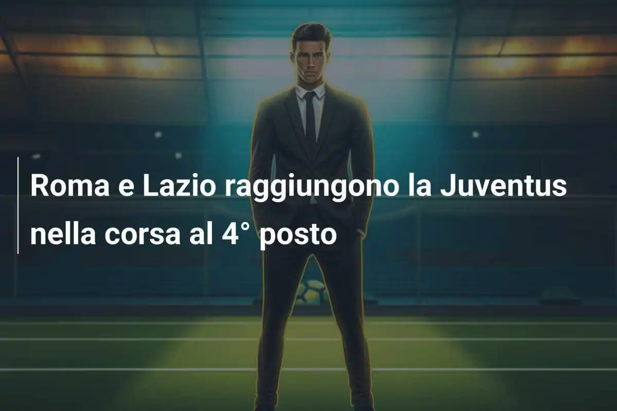 Roma e Lazio raggiungono la Juventus nella corsa al 4° posto