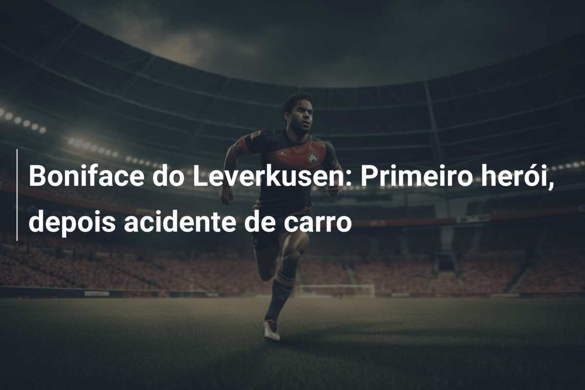 Boniface do Leverkusen: Primeiro herói, depois acidente de carro