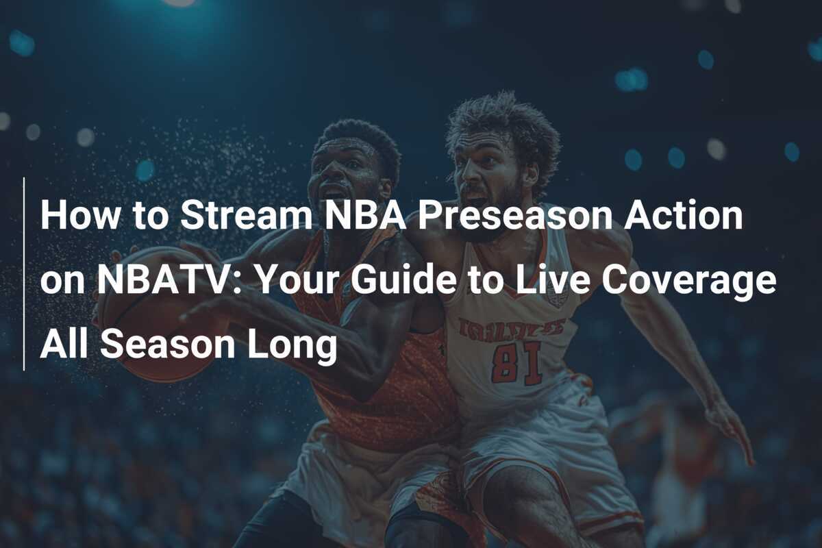 Nba preseason stream sale