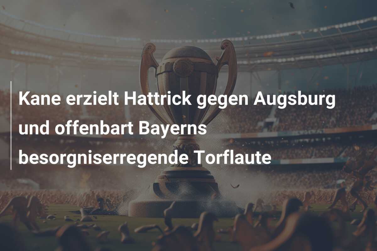 Kane erzielt Hattrick gegen Augsburg und offenbart Bayerns besorgniserregende Torflaute