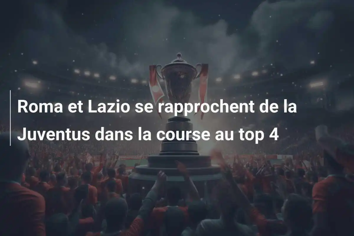 Roma et Lazio se rapprochent de la Juventus dans la course au top 4