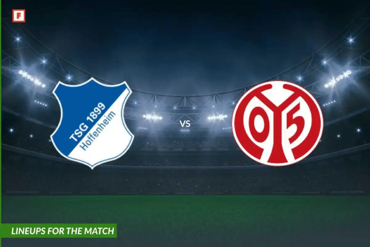 TSG 1899 Hoffenheim mot 1. FSV Mainz 05: lagoppstillinger til kampen