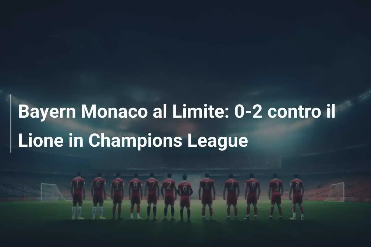 Bayern Monaco al Limite: 0-2 contro il Lione in Champions League