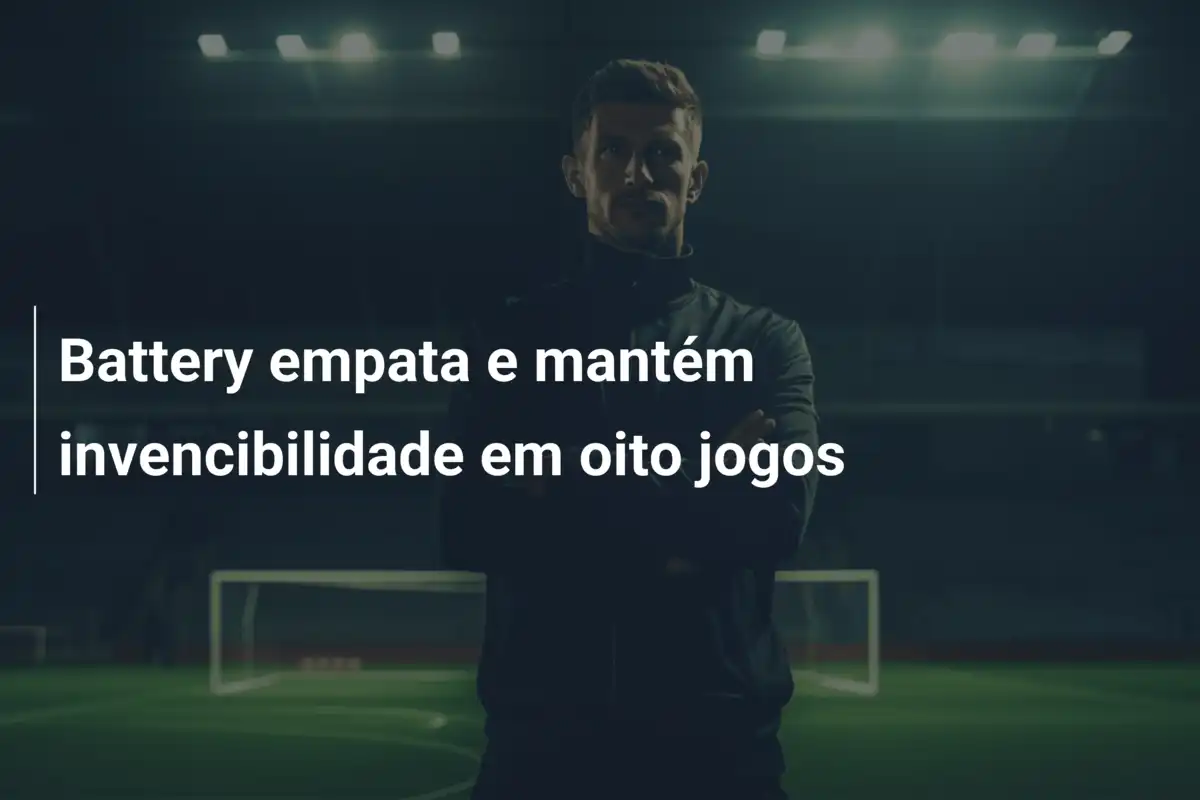 Battery empata e mantém invencibilidade em oito jogos