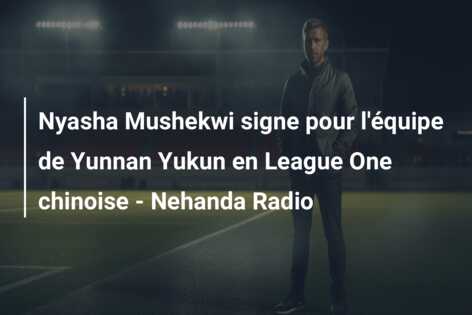 Nyasha Mushekwi signe pour l’équipe de Yunnan Yukun en League One chinoise – Nehanda Radio
