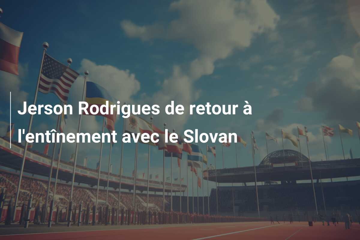 Jerson Rodrigues de retour à l’entînement avec le Slovan