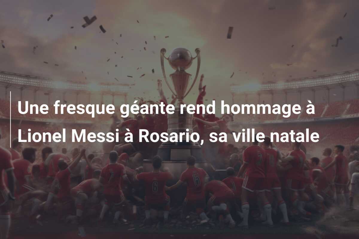 Une fresque géante rend hommage à Lionel Messi à Rosario, sa ville natale